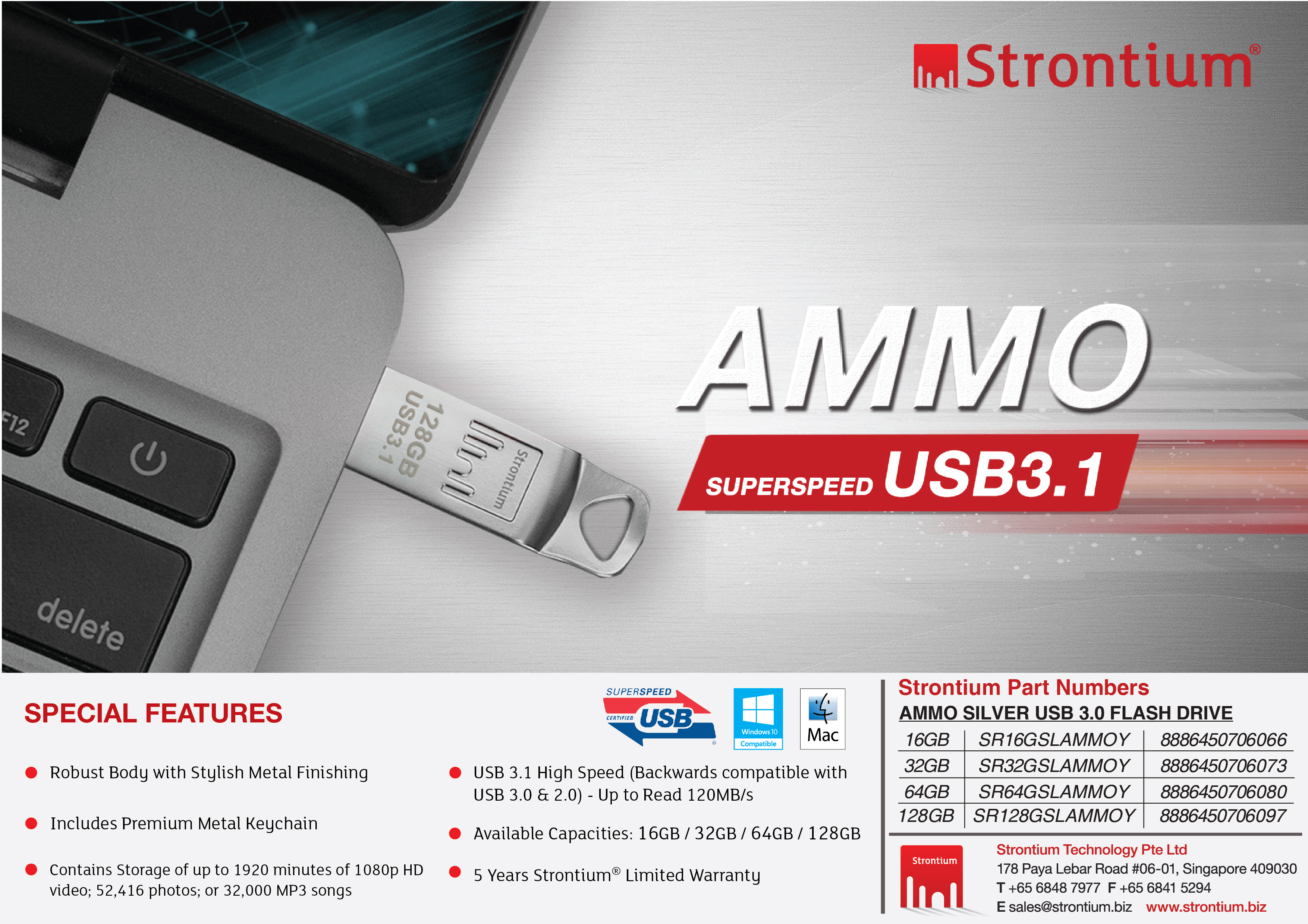 USB | Flash Drive | Pen Drive | AMMO USB 3.0 Pollex USB 2.0 | Cloud